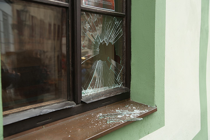 A2B Glass are able to board up broken windows while they are being repaired in Colne.